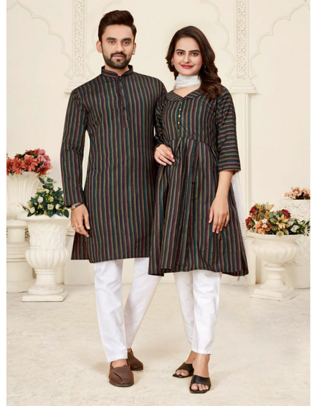 Cotton Couple Wear Outfits Dress mahezon