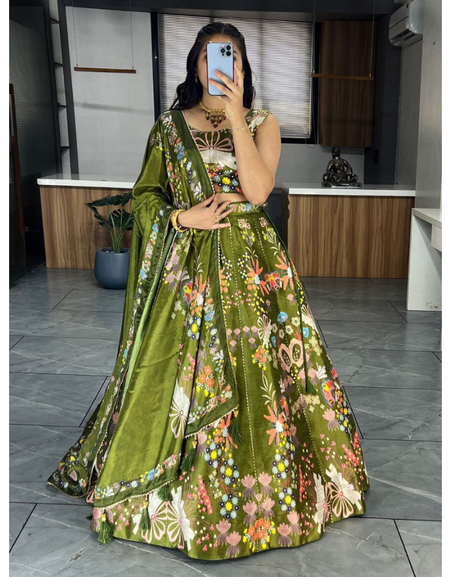 Designer Women's Lehenga Blouse Dupatta