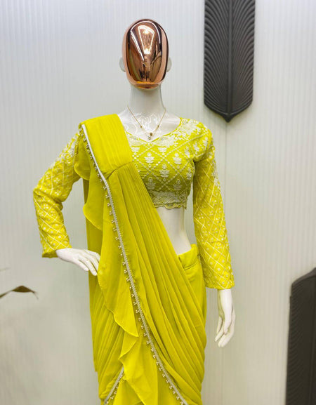 Designer Party wear Women’s Lehenga Saree mahezon