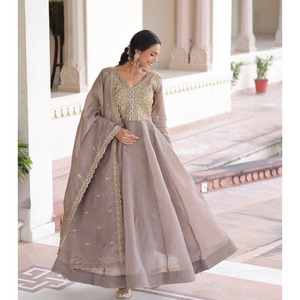Premium Designer Ready Made Women Gown Dupatta Suit mahezon