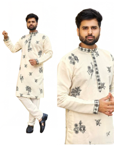 Festive Indian Premium Men Kurta Pajama Set mahezon