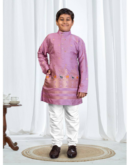 Festive Traditional Kids Boy Indian Kurta Pajama Set mahezon