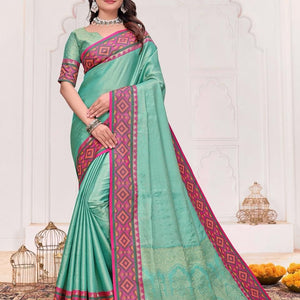 Ethnic Couple Wear Indian Men Kurta Pajama Koti and Women Saree Outfits Set mahezon