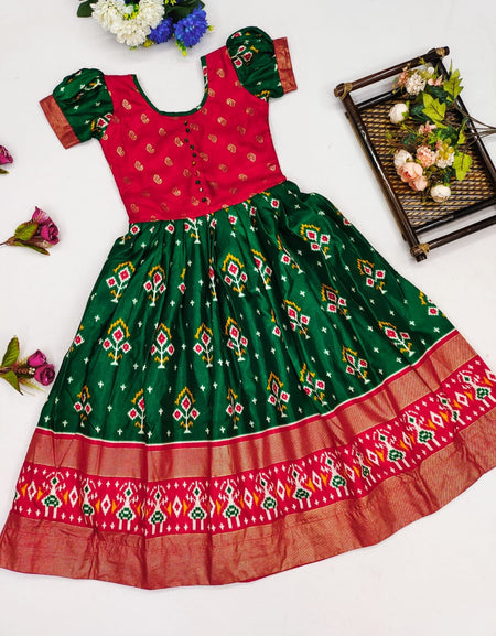 Beautiful Kids Girl Traditional Designer Gown Dress mahezon