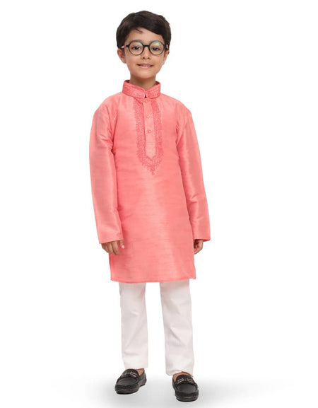 Kids Boys Ethnic Traditional Kurta Pajama Set For Festival and Wedding mahezon