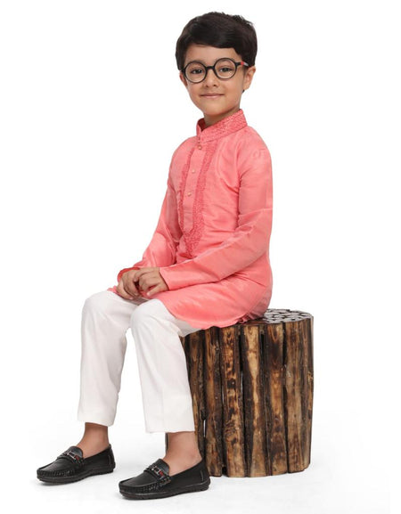 Kids Boys Ethnic Traditional Kurta Pajama Set For Festival and Wedding mahezon