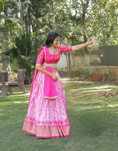 Designer Traditional Indian Women's Lehenga Blouse Dupatta - mahezon