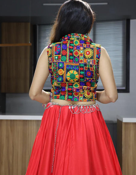 Navratri Black Women’s Lehenga Blouse mahezon