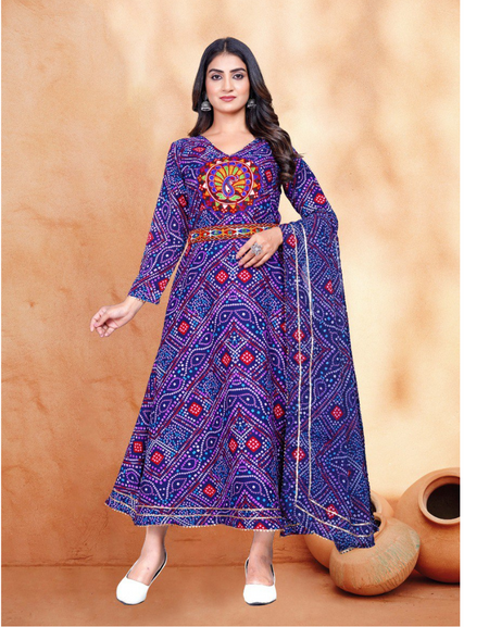 Indian Navratri Garba Women Kurta Dupatta mahezon