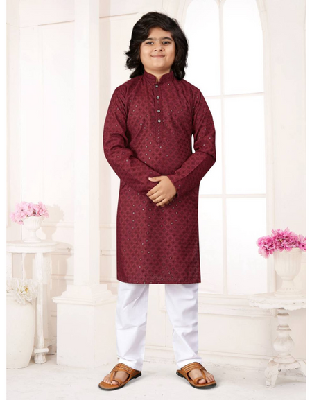 Ethnic Indian Father and Son Same Matching Kurta Pajama Set mahezon