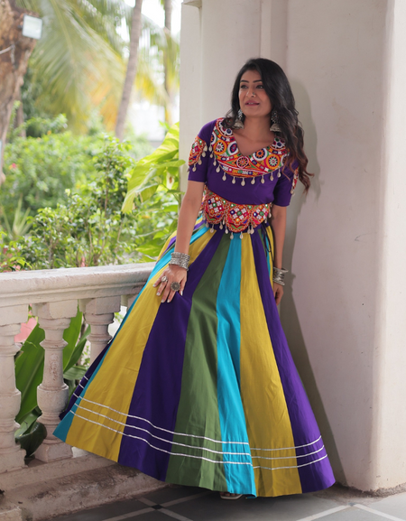 Navratri Garba Embroidery Women Lehenga Choli mahezon