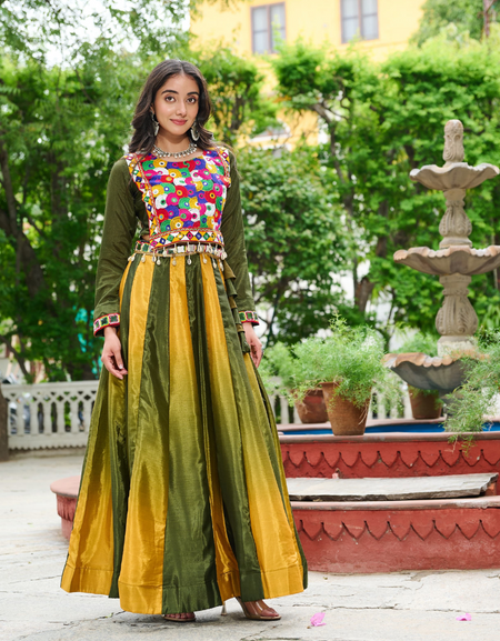 Navratri Garba Stylish Lehenga Choli mahezon