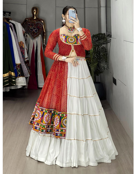 Navratri Special Garba Embroidery Women Lehenga Choli mahezon