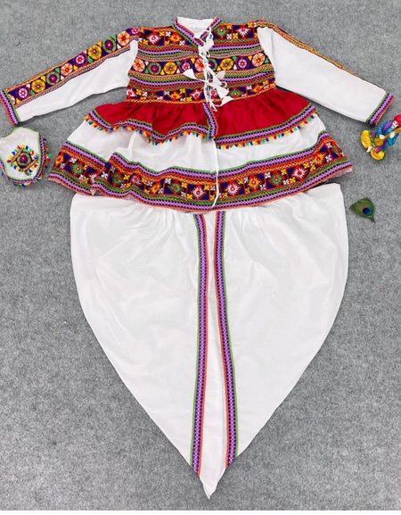 Navratri Traditional Indian Men Kedia Dhoti Set mahezon