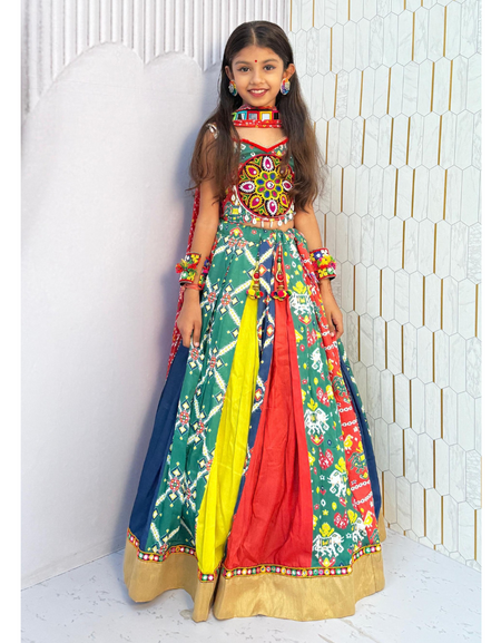Navratri Traditional Kids Girls Lehenga Choli mahezon