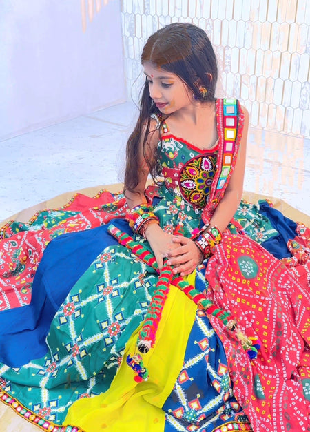Navratri Traditional Kids Girls Lehenga Choli mahezon