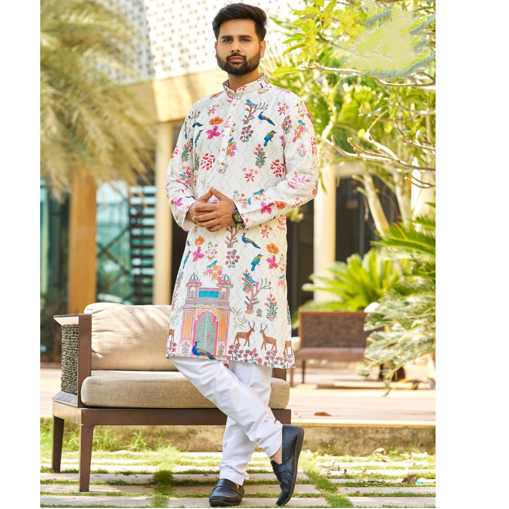 Party wear Ethnic Indian Traditional Men's Kurta Pajama