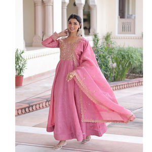 Premium Designer Ready Made Women Gown Dupatta Suit mahezon