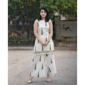 Premium Linen Cotton Designer Women Co-Ord Set mahezon