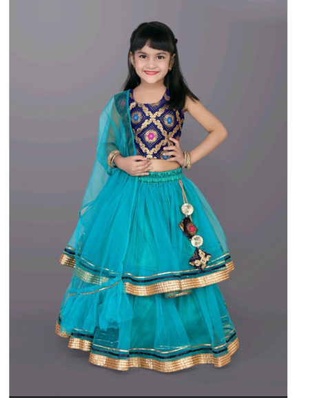 Stylish Kids Girls Party wear Lehenga Blouse