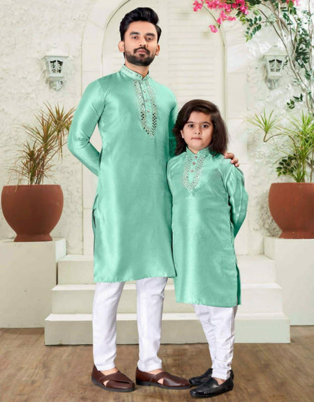 Traditional Father Son Same Matching Kurta Pajama Set