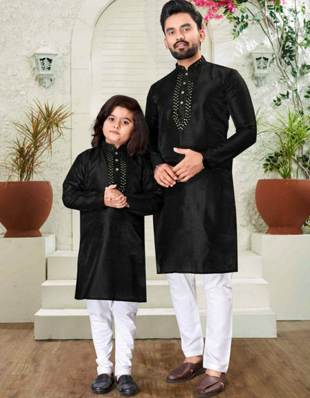 Traditional Father Son Same Matching Kurta Pajama Set