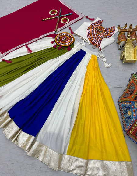 Traditional Navratri Embroidery Women Lehenga Choli Dupatta mahezon