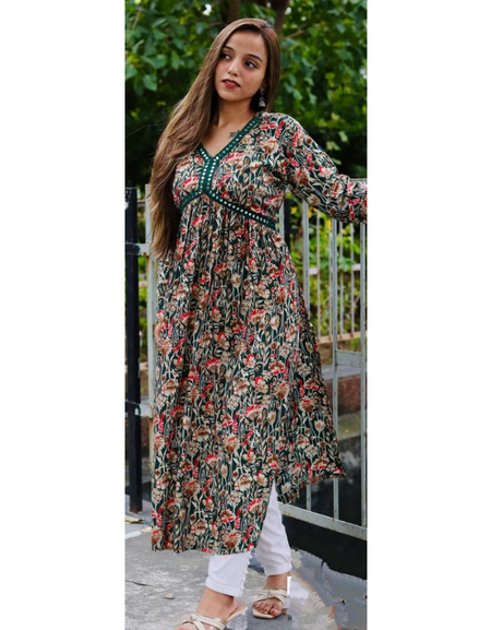 Alia Naira Cut Stylish Women  Kurta mahezon