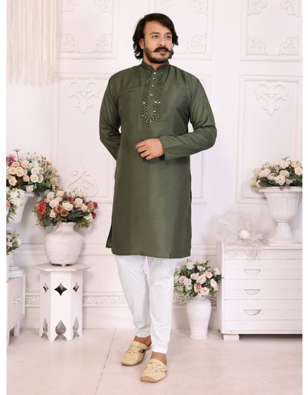 Indian Traditional Mehendi Festive Men’s Kurta Pajama mahezon