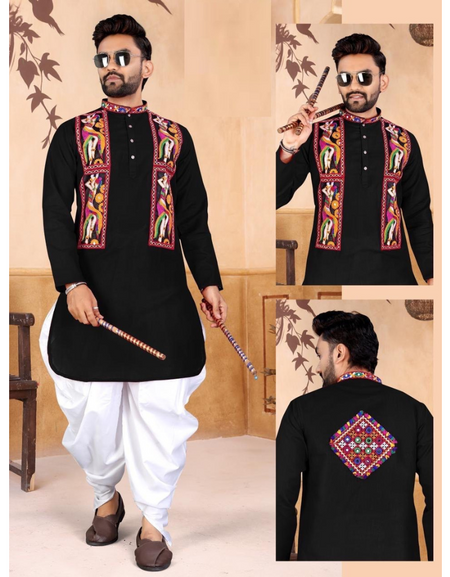Navratri Traditional Indian Men Kurta Dhoti Garba Dress mahezon