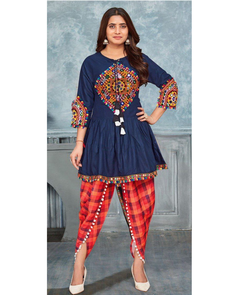 Navratri Traditional Garba Women Kedia Pant mahezon