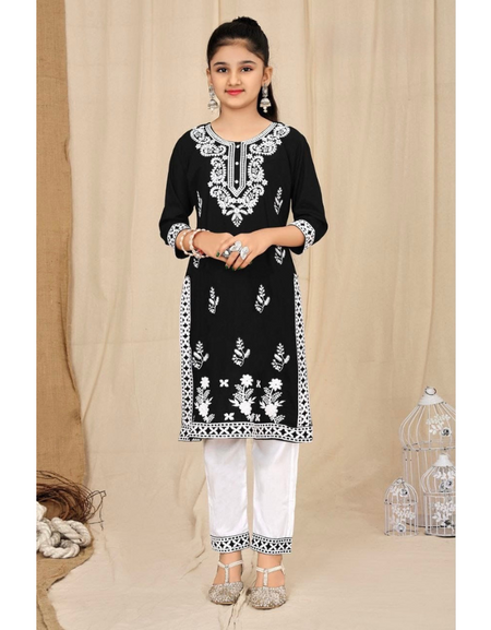 Stylish Kids Girls Embroidery Kurta Pant mahezon