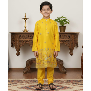 Festive Ethnic Traditional Indian Kids Boy Indian Kurta Pajama Set mahezon