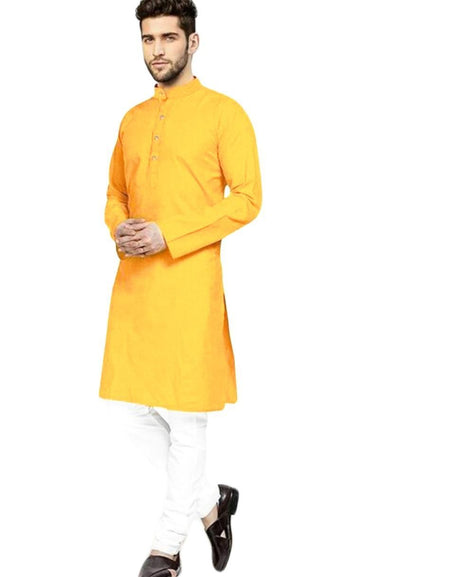 Beautiful Men's Cotton Kurta Pajama set for festival wear. mahezon