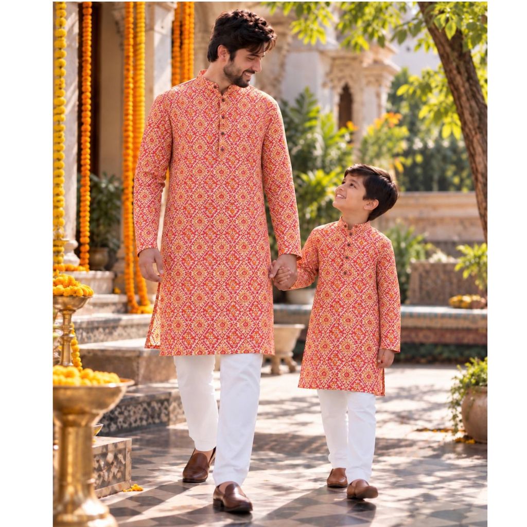 Festive Diwali Father and Son Matching Outfits Collection 2026