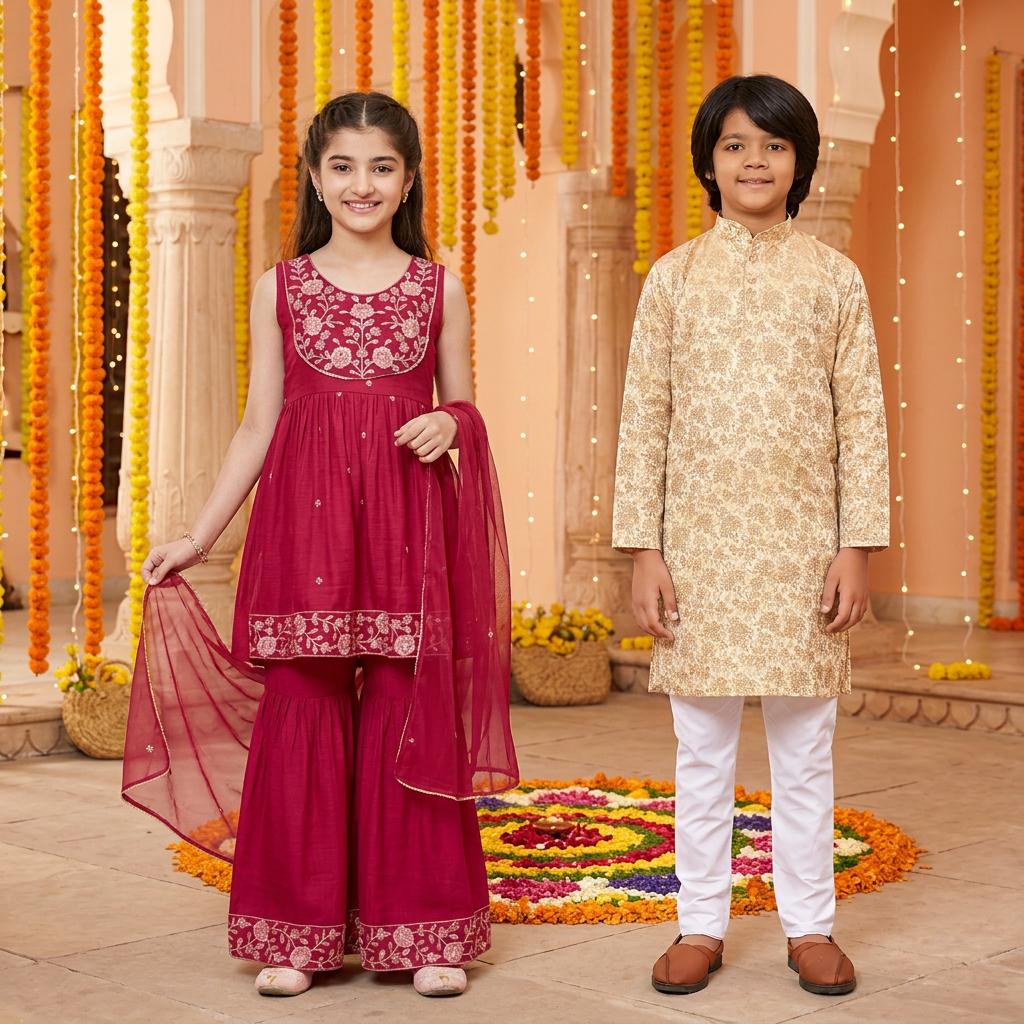 Festive Diwali 2026 Kids Collection