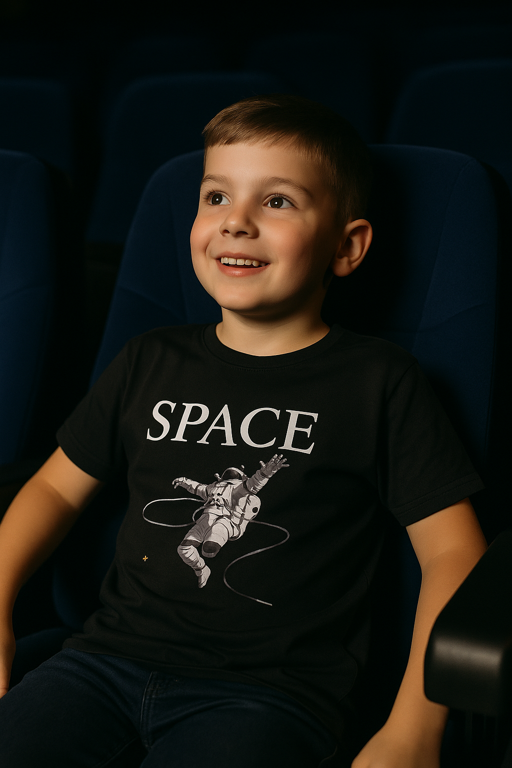 Kid Boy Space Printed T-Shirt Printrove