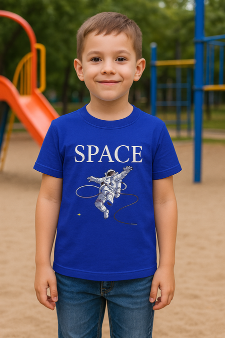 Kid Boy Space Printed T-Shirt Printrove