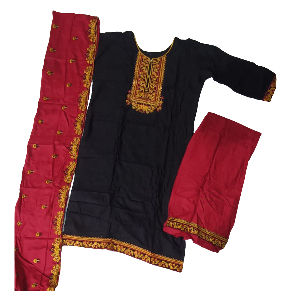 Beautiful Diwali Embroidery Women Kurti Palazzo with Dupatta set mahezon
