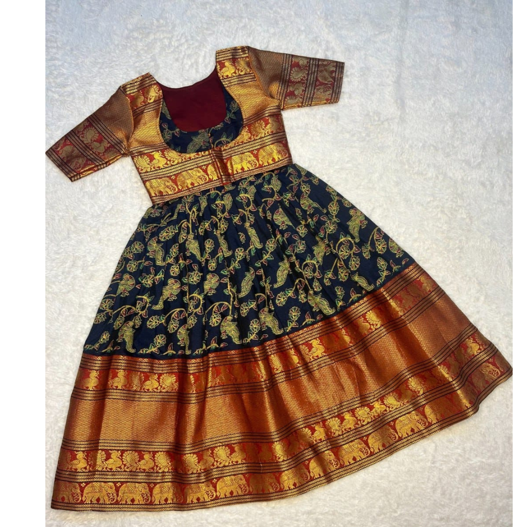 Kids Narayan Peth Cotton Gown mahezon