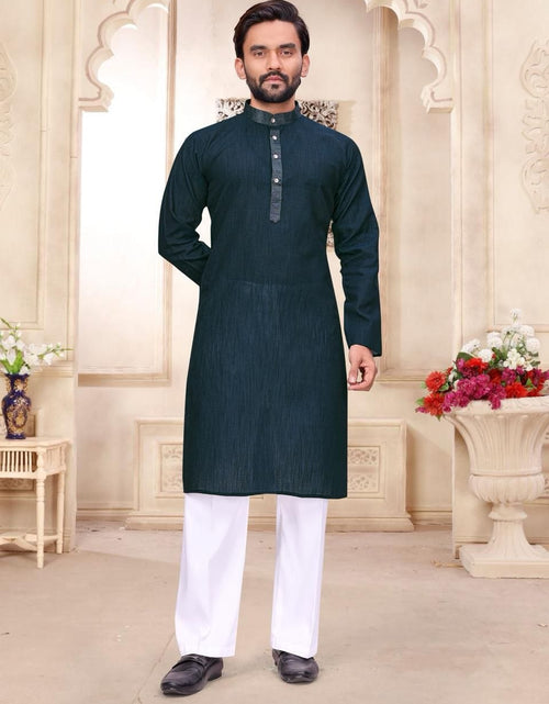 Load image into Gallery viewer, Traditional Indian Couples Same Matching Men Kurta Pajama and Women Saree Blouse Outfits Set mahezon
