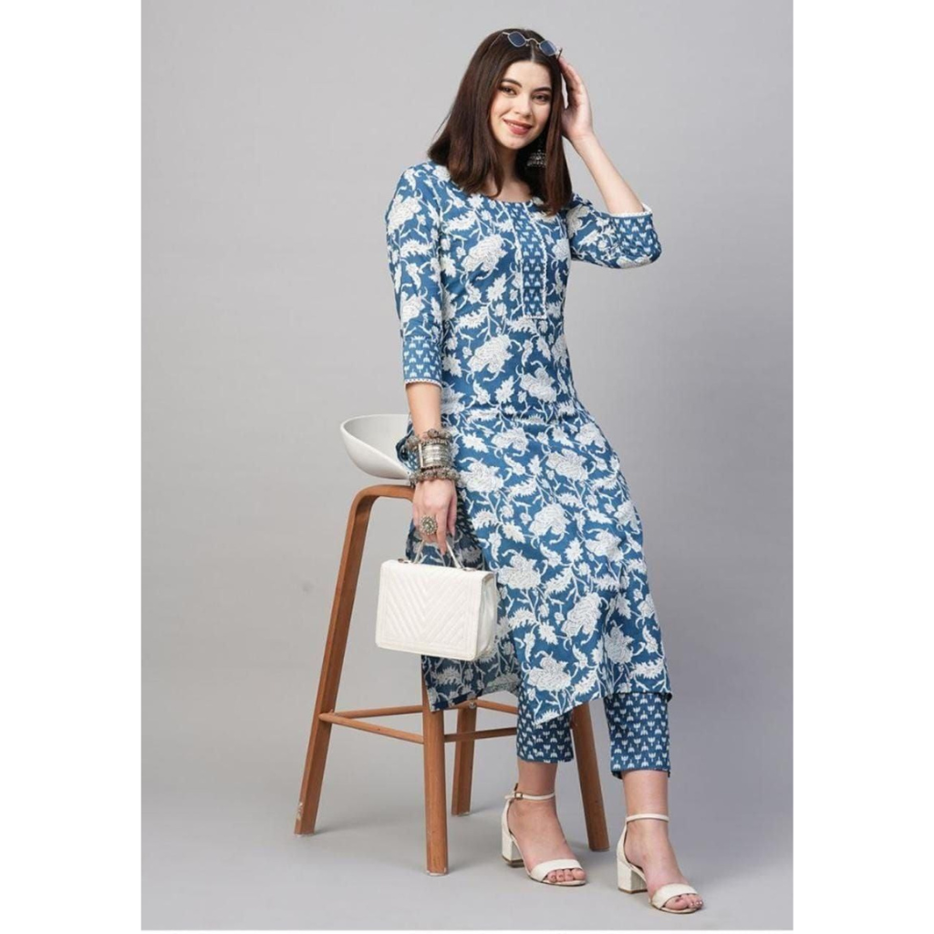 Pure Cotton Kurti set for Women mahezon