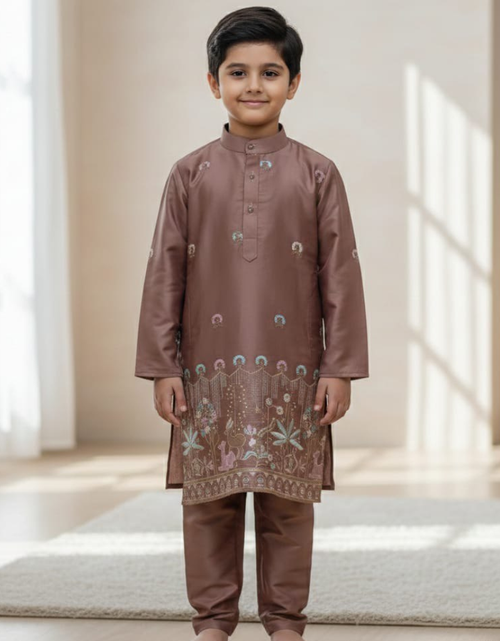 Load image into Gallery viewer, Festive Ethnic Traditional Indian Kids Boy Indian Kurta Pajama Set mahezon
