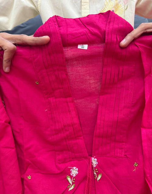 Load image into Gallery viewer, Cotton Ethnic Women Kurta Palazzo Dupatta Set mahezon
