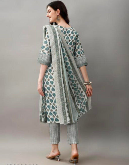 Cotton Kurta set with Dupatta for Women mahezon