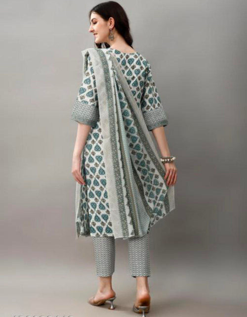 Load image into Gallery viewer, Cotton Kurta set with Dupatta for Women mahezon
