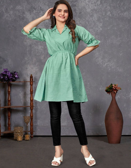 Load image into Gallery viewer, Couple wear Same Matching Men Shirt and Women&#39;s Tunic Set mahezon
