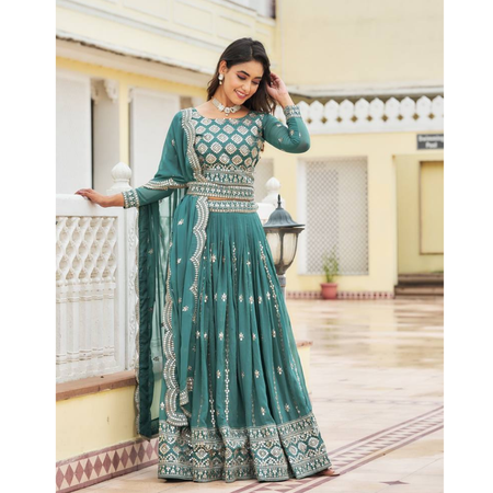 Festive Designer Ethnic Embroidery Sequence Women Lehenga Choli Dupatta mahezon