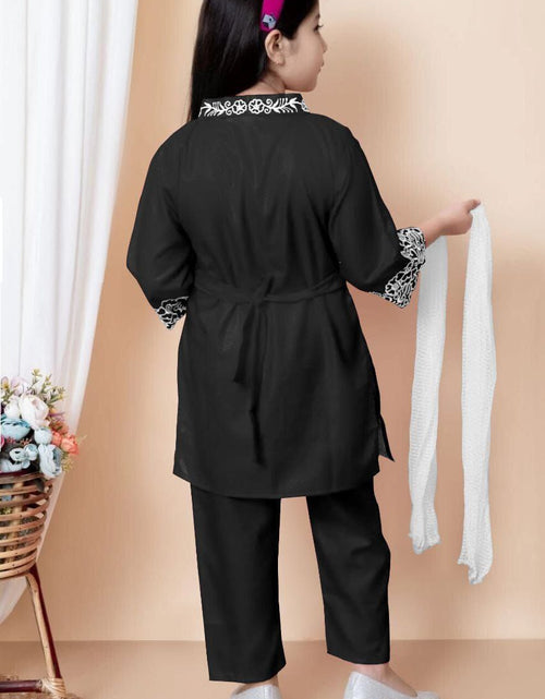 Load image into Gallery viewer, Designer Kids Girls Kurta Pant Dupatta Set mahezon
