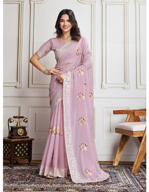 Load image into Gallery viewer, Designer Wedding Embroidery Women&#39;s Saree mahezon

